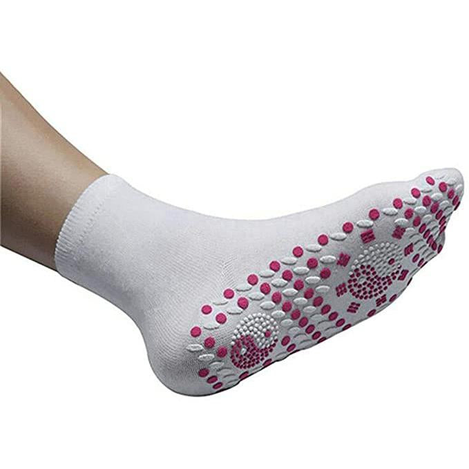 2 Pairs Tourmaline Magnetic Self-Heating Health Care Socks