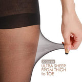 Women's 20D Ultra Sheer Silky Smooth Pantyhose Seamless Tights Stockings