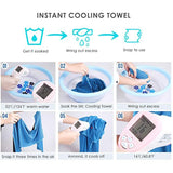 2PCs Microfibre Towel Ice Cooling Towel for Sweat in Gym Workout Sports Travel
