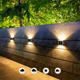 2Pcs Solar Garden LED Outdoor Wall Balcony Lights