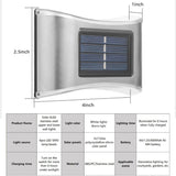 2Pcs Solar Garden LED Outdoor Wall Balcony Lights