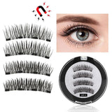 2 Pairs Reusable Thick Long 4-Magnet 3D Magnetic False Eyelashes