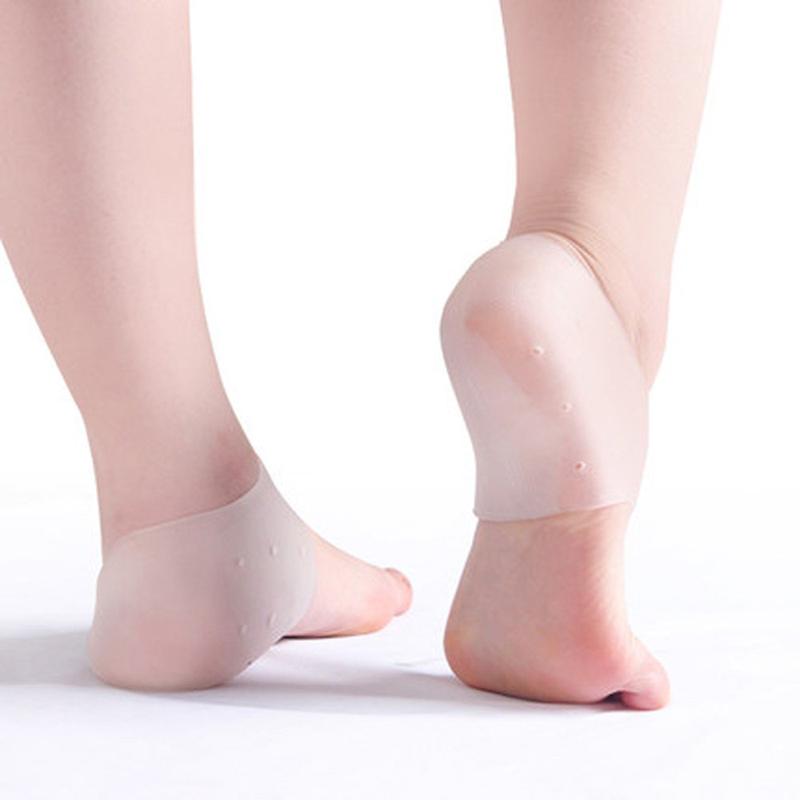 4pcs Plantar Fasciitis Heel Cushion Foot Sleeves Silicone Heel Protectors
