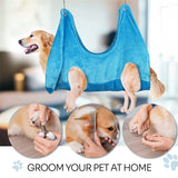 2 in 1 Pet Grooming Hammock Helper Dog Drying Towel