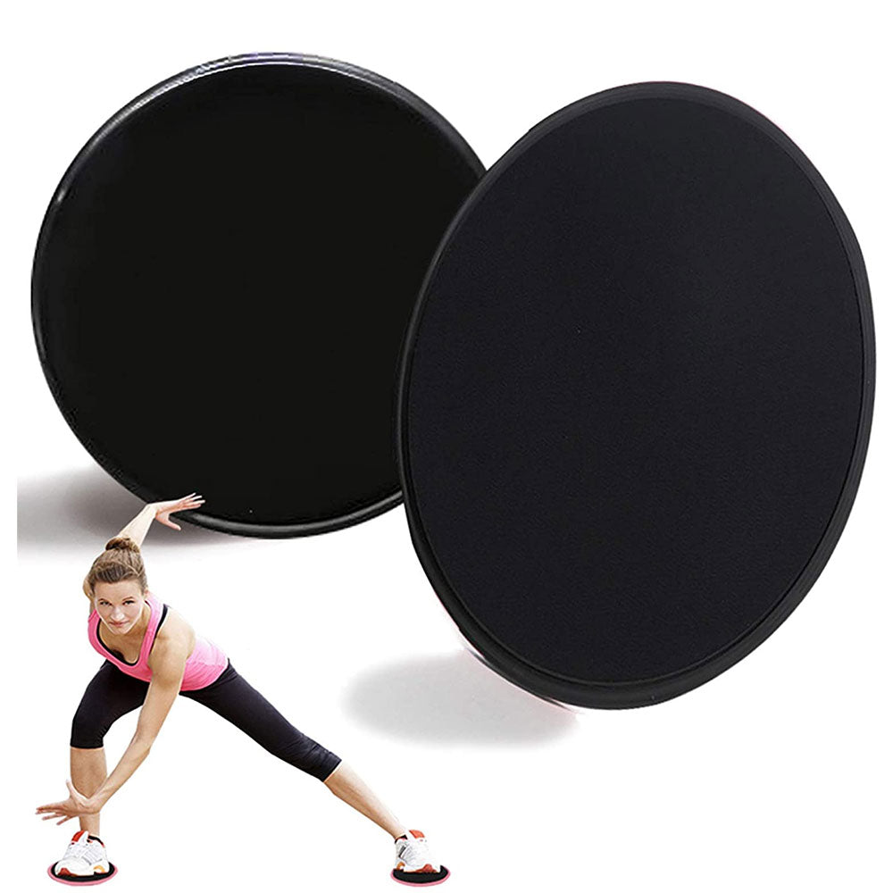2pcs Dual Sided Gliding Discs Core Sliders Workout Fitness Exercise