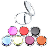 2pcs Foldable Magnifying Pocket Makeup Mirror