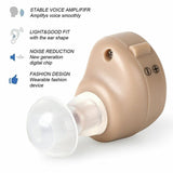 2pcs Mini In-Ear Ear Hearing Aid Enhancer Amplifier