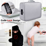 3-Layer Fireproof Important Document Bag with Lock Safe Box