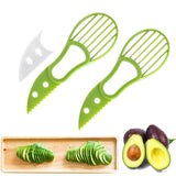 2 Pcs 3 in 1 Avocado Cutter Pulp Separator Multifunctional Knife Slicer