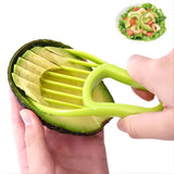 2 Pcs 3 in 1 Avocado Cutter Pulp Separator Multifunctional Knife Slicer