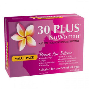 30 Plus NuWoman Natural Hormone Balance Support 120 Tablets