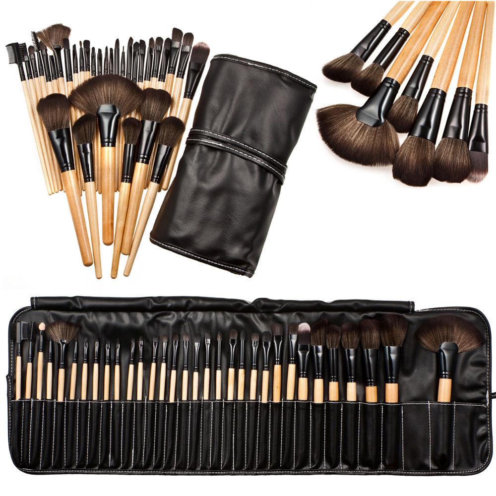 32pcs Cosmetic Makeup Premium Synthetic Brushes Set with Bag