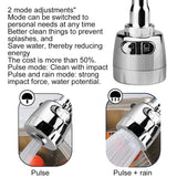 360° Rotatable ABS Stainless Steel Connector Booster Sink Faucet Nozzle Head