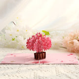 Paper Love 3D Cherry Blossom Pop Up Card For Valentines Mothers Day