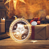 3D Christmas Hanging Window Decorative Lights with Sticking and Suction Cup