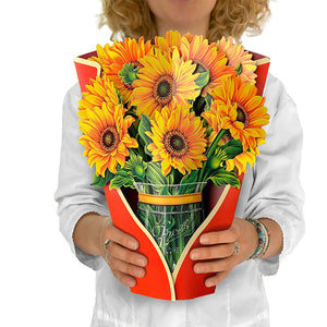 12inch Pop Up Flower Bouquet Greeting Card Gift