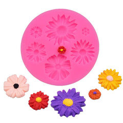 3D Flower Little Daisy Silicone Molds Baking Tool Mould Cake Decorator