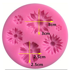 3D Flower Little Daisy Silicone Molds Baking Tool Mould Cake Decorator