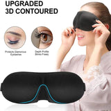 3pcs 3D Padded Sleeping Eye Mask Travel Eyepatch for Eye Relax