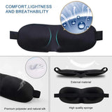 3pcs 3D Padded Sleeping Eye Mask Travel Eyepatch for Eye Relax