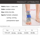 3D Silicone Ankle Support Elastic Brace Fitness Compression