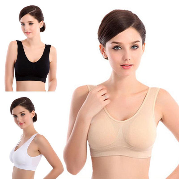 3Packs Stretch Seamless Comfort Bra with Removable Pads