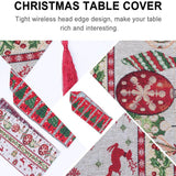 3pcs Christmas Table Runner Knitting Flag