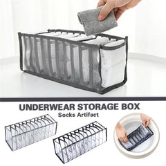 3 packs/set Multi-grids Underwear Sock Bra Storage Box