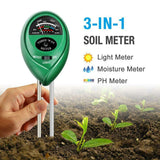 3 in1 Soil PH Tester Water Moisture Light Test Meter Kit
