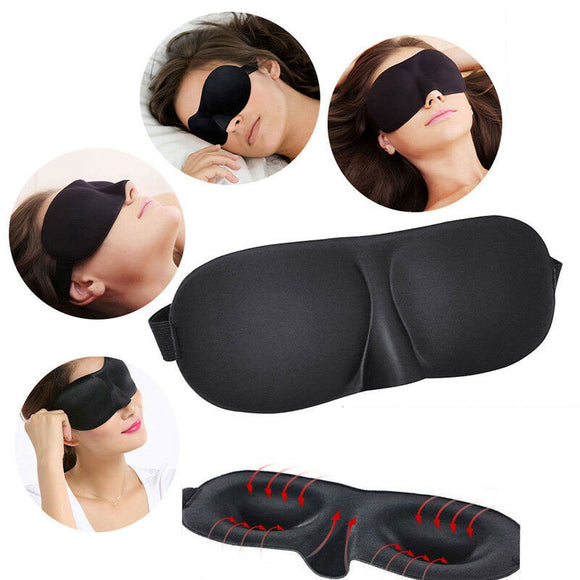 3pcs 3D Padded Sleeping Eye Mask Travel Eyepatch for Eye Relax