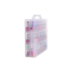 48-Grid Clear Double-Sided Nail Polish Organiser
