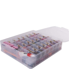 48-Grid Clear Double-Sided Nail Polish Organiser