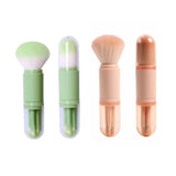 4 In 1 Portable Travel Eye Shadow Makeup Brush Lip Brush Set