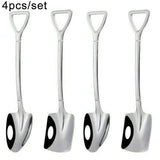 4PCS Coffee Spoon Cutlery Shovel Ice Cream Spoon Scoop