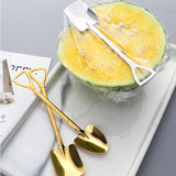 4PCS Coffee Spoon Cutlery Shovel Ice Cream Spoon Scoop