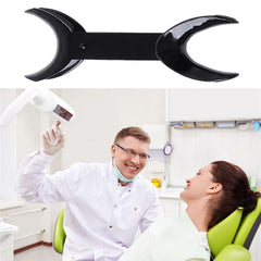 4pcs T-Shape Black Intraoral Cheek Lip Retractor for Teeth Whitening Dental Tools