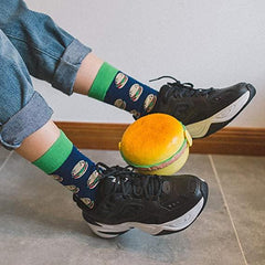 4 Pairs Colorful Women Happy Funny Cotton Crew Socks