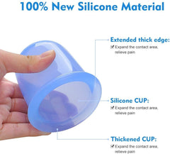 4pcs/set Silicone Vacuum Massage Cups