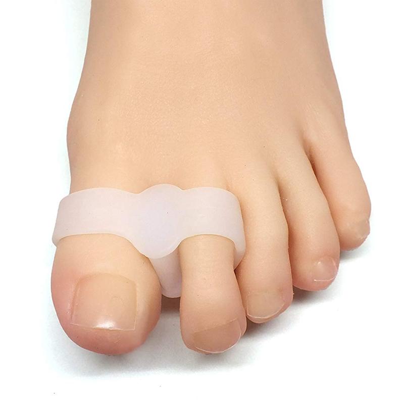 4pcs Sport Bunion Toe Spacer Set Soft Gel Splints - Double Ring L