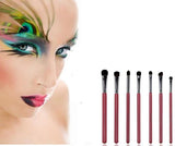 7pcs Professional Horse Hair Eye Shadow Makeup Brushes Set