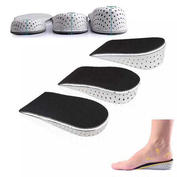 4pcs Unisex Breathable Memory Foam Height Increase Shoes Insoles
