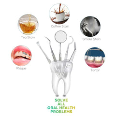6pcs/set Dental Hygiene Examinations Kits Teeth Cleaning Tools