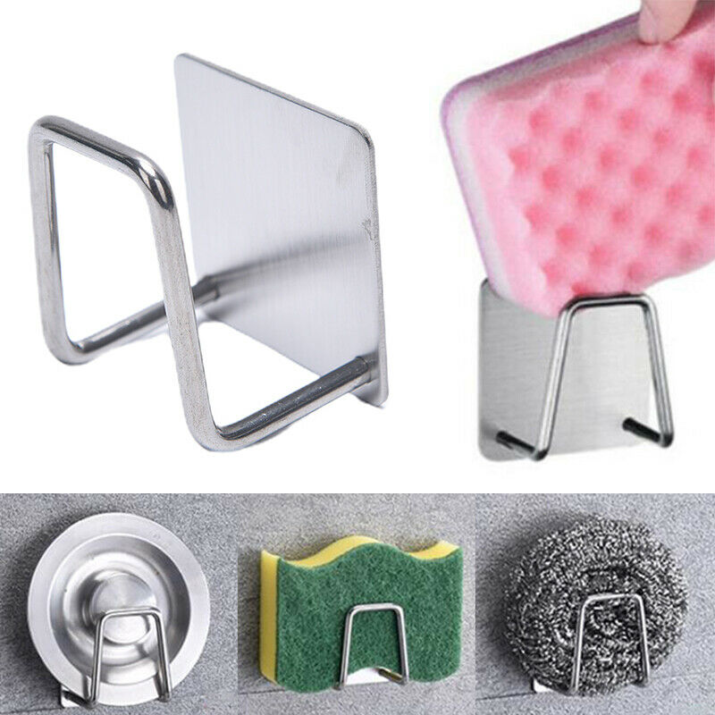4pcs Kitchen Stainless Steel U-shaped Sponges Holder