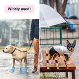 4pcs Pet Dog Rain Waterproof Silicone Rainshoes Shoes Boots