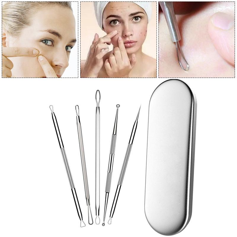 5-Piece Blackhead Acne Removal Kit Needle Exactor