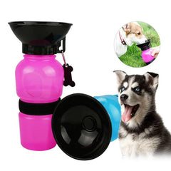 500ML Pet/Dog/Cat Water Bottle Cup Drinking Feeder Dispenser Travel Portable Bowl