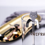 5PCS Dog Cat Bear Coffee Tea Stainless Steel Cute Hang Spoon