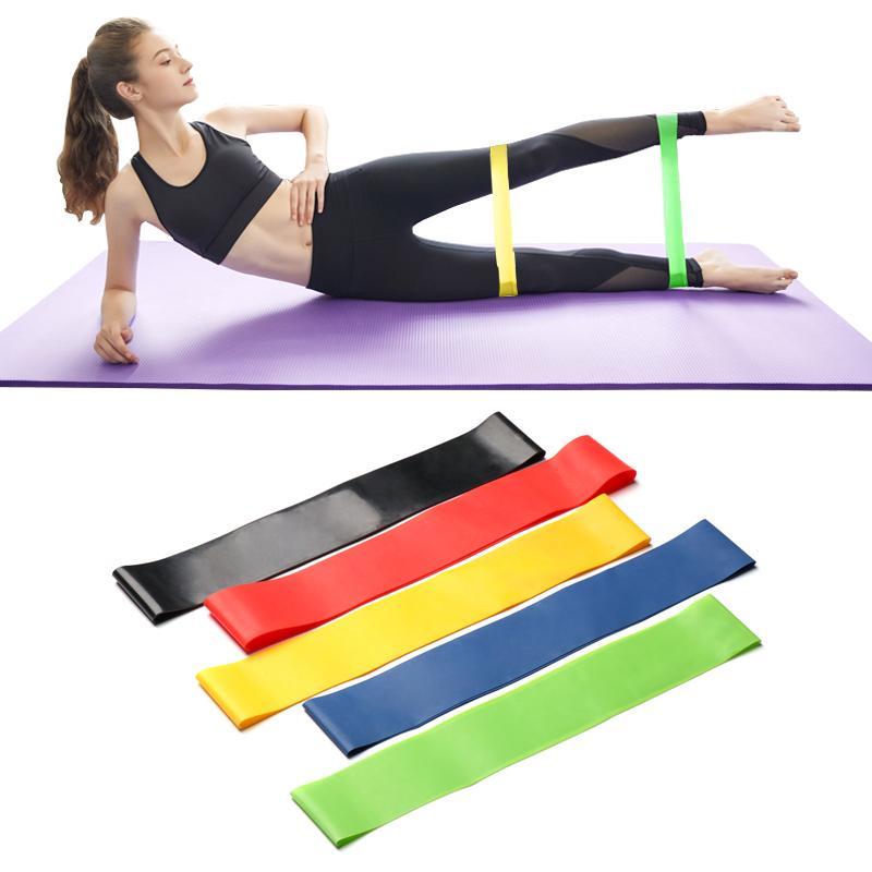 5PCS/Set Yogo Resistance Loop Exercise Band Set