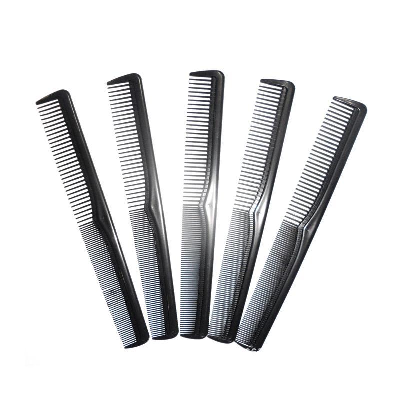 5 Packs Black Fine and Wide Tooth Anti-static Styling Comb
