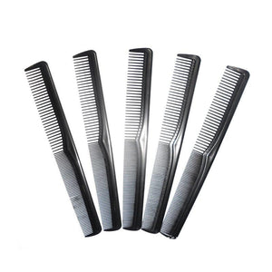 5 Packs Black Fine and Wide Tooth Anti-static Styling Comb